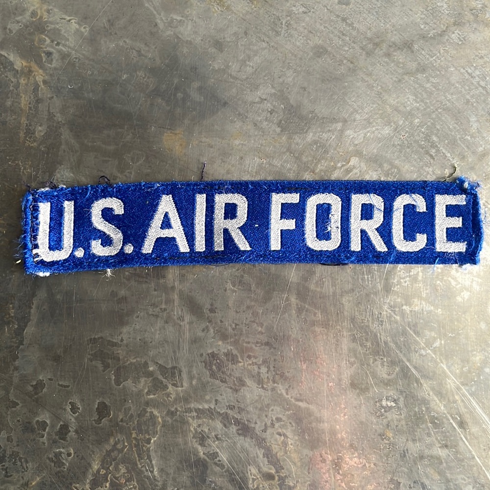 U.S. AIR FORCE blue tape patch